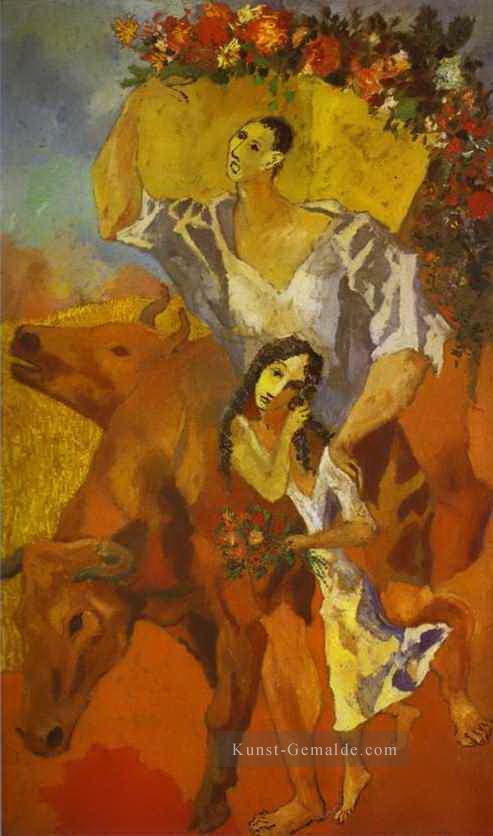Die Bauern Komposition 1906 Kubisten Ölgemälde